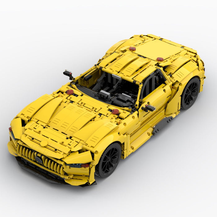 1/8 Scale Mercedes - Benz AMG Vision GT Sports Car Building Blocks - LesDiy - building blocks - White