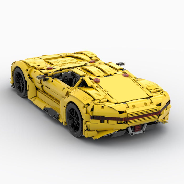 1/8 Scale Mercedes - Benz AMG Vision GT Sports Car Building Blocks - LesDiy - building blocks - White
