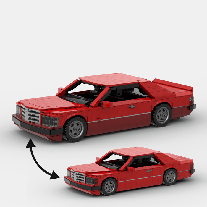 1980s German Grand Touring Coupe Building Blocks (Gobricks)-LesDiy-Building Blocks-1x building section (1x 1473 parts)