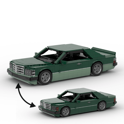 1980s German Grand Touring Coupe Building Blocks (Gobricks)-LesDiy-Building Blocks-1x building section (1x 1473 parts)