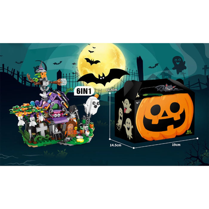 6 - in - 1 Halloween Haunted House Assembly Toy Building Blocks - LesDiy - Building Blocks -