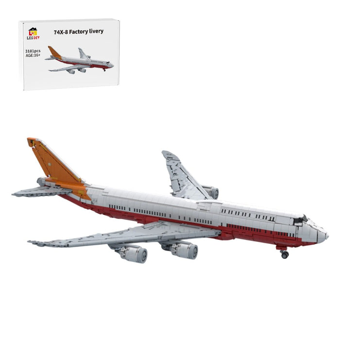 747-8I Factory Livery Airliner Building Blocks-LesDiy-Building Blocks-