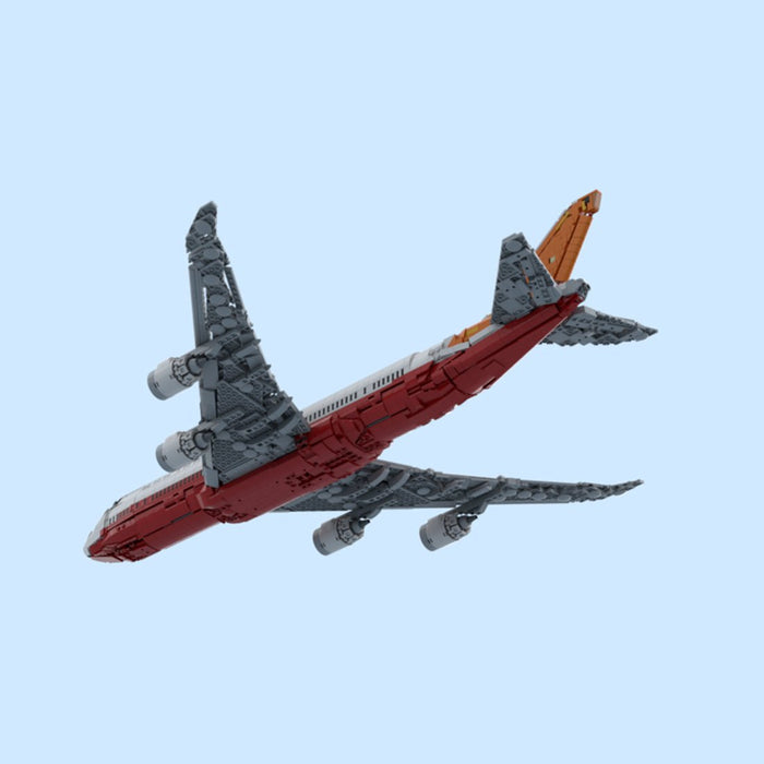 747-8I Factory Livery Airliner Building Blocks-LesDiy-Building Blocks-