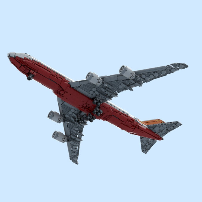 747-8I Factory Livery Airliner Building Blocks-LesDiy-Building Blocks-