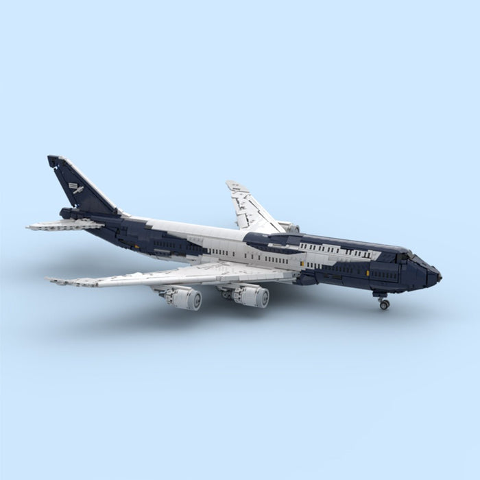 747-8I Lufthansa 100 Years Livery Airliner Building Blocks-LesDiy-Building Blocks-