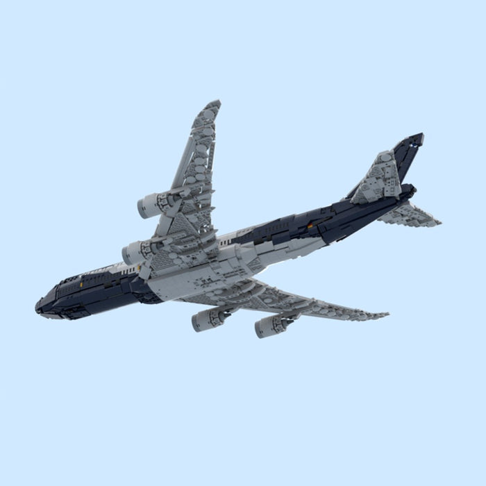 747-8I Lufthansa 100 Years Livery Airliner Building Blocks-LesDiy-Building Blocks-