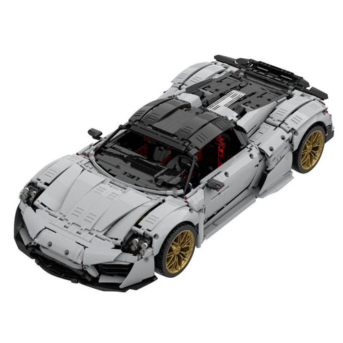 918 Sports Car Tech Building Blocks - LesDiy - Tan