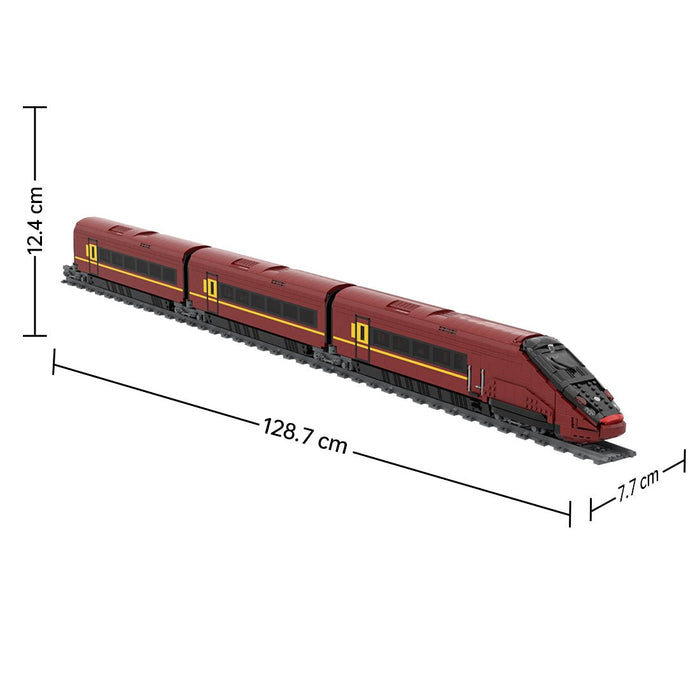 AGV - 575 Italo High Speed Train Smart Class Building Blocks - LesDiy - Building Blocks -