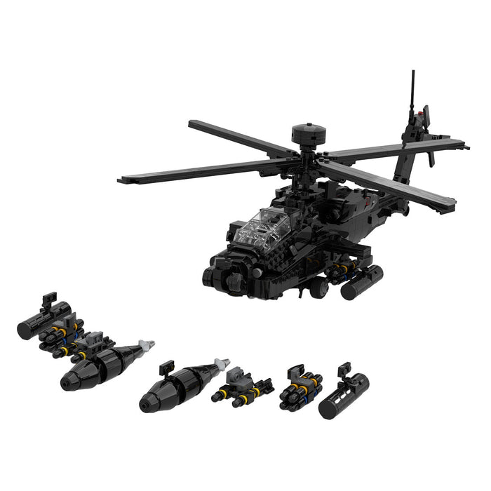 AH64E Apache Airplane Military Helicopter - LesDiy -