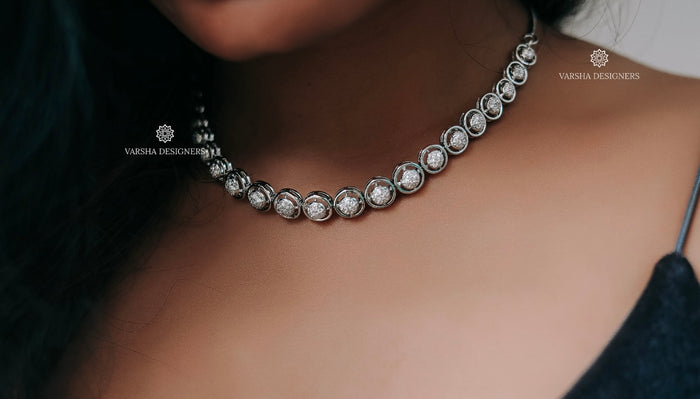 Anti Tarnish Silver Finish Necklace
