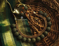 Antique Emerald Stone Necklace