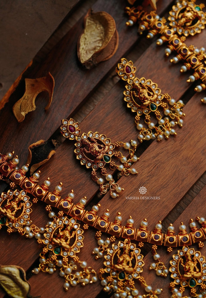 Antique Finish Guttapusalu Necklace