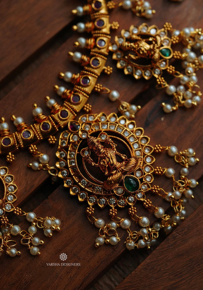 Antique Finish Guttapusalu Necklace