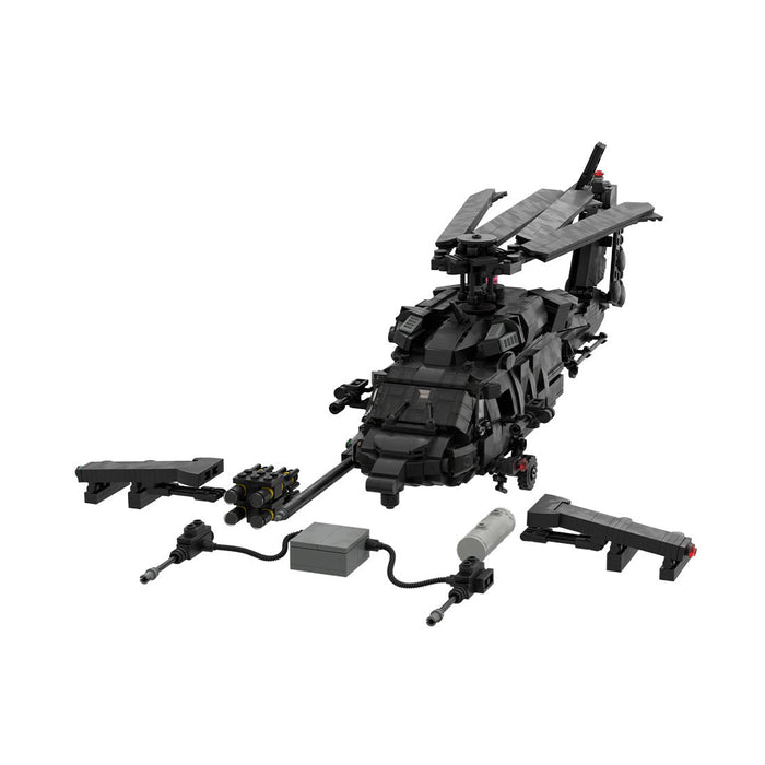 Armed Helicopter Assembly MOC Model Building Blocks - LesDiy - Building Blocks -