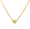 Bara Boheme Solitaire CZ Necklace