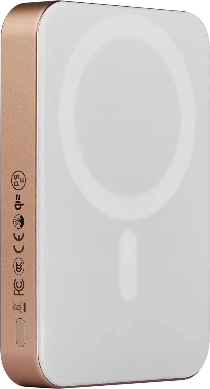 Baterie externă Pitaka Power Bank Qi2, 10 000 mAh, Golden Glint