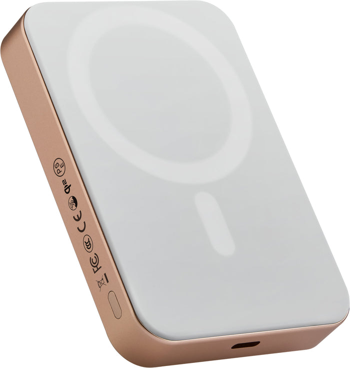Baterie externă Pitaka Power Bank Qi2, 10 000 mAh, Golden Glint