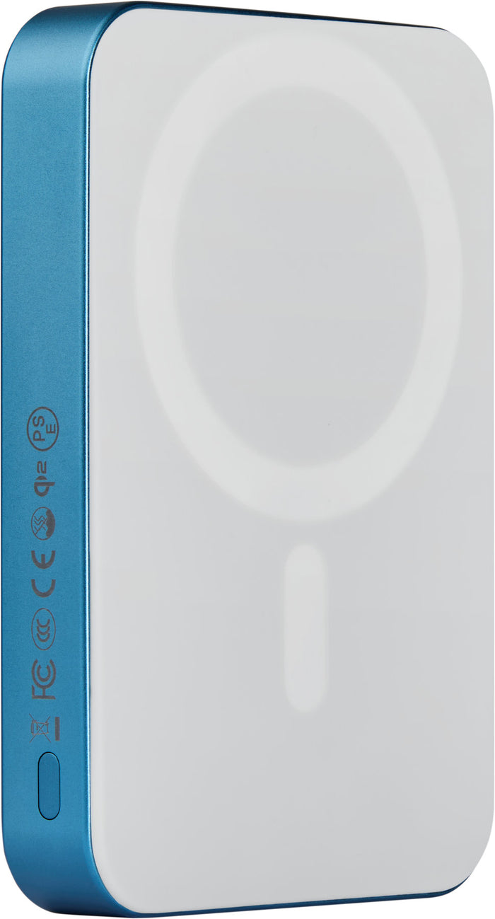 Baterie externă Pitaka Power Bank Qi2, 10 000 mAh, Lucid Blue