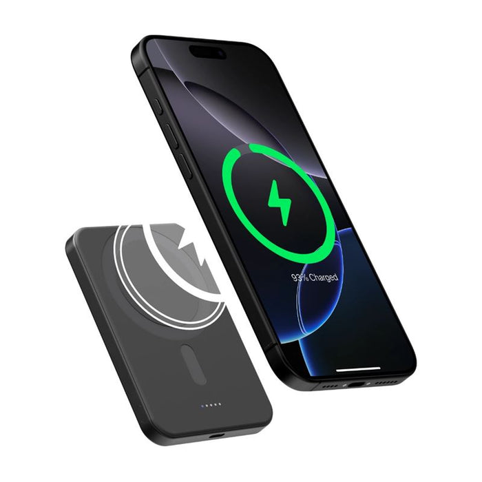 Baterie externă Pitaka Power Bank Qi2, Black/Grey