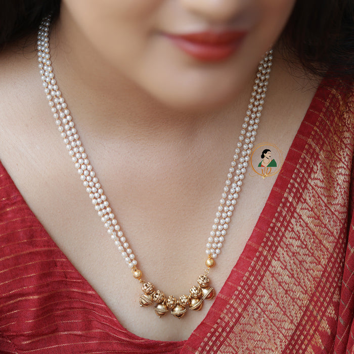 Beautiful Pearl Layered Short Haram