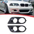 Black / Carbon Fiber Look Fog Light Cover Grille Fog Lamp Grill for BMW E46 M3 2001 2002 2003 2004 2005 2006 - CAR CRAFT INDIA