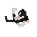 Black & White Grooming Kitten Building Blocks - LesDiy -
