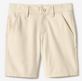Beige shorts on a white background