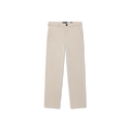Beige pants with decorative elements on a white background