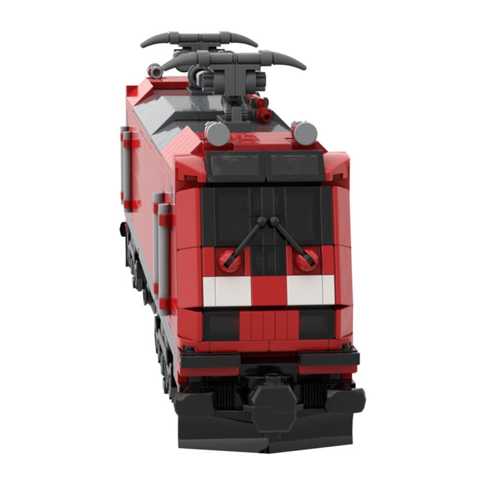 BR146-2 DB Red Regional Commuter Electric Locomotive Building Blocks-LesDiy-Locomotive-