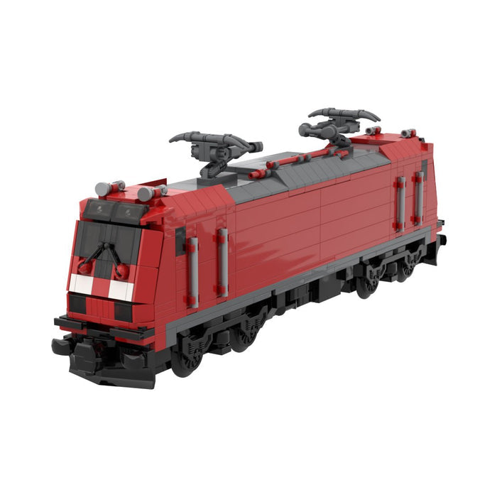 BR146-2 DB Red Regional Commuter Electric Locomotive Building Blocks-LesDiy-Locomotive-
