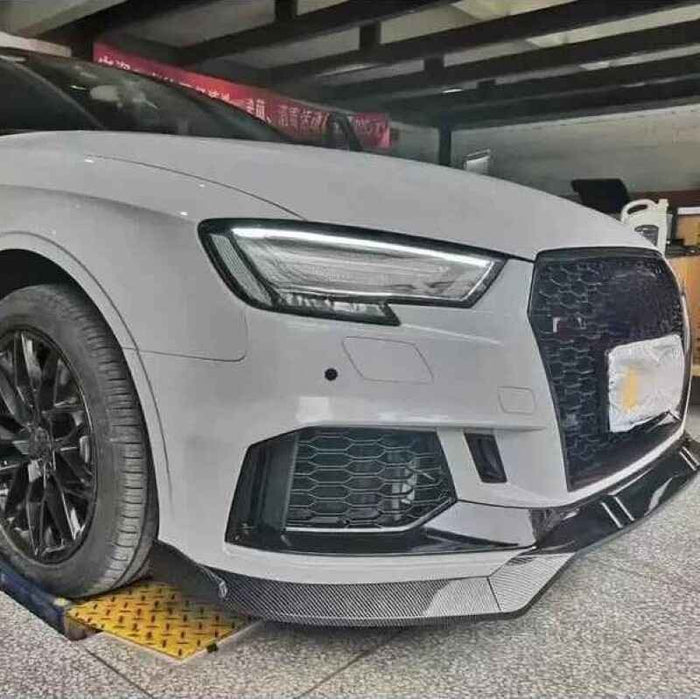 Car Craft Compatible With Audi A3 2017-2020 S3 Rs3 Front Bumper Lip Splitter Skirt Trim Gc A3-015/016 - CAR CRAFT INDIA