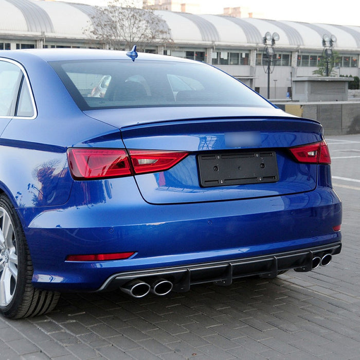 Car Craft Compatible With Audi A3 S3 8v 2013-2015 Rear Bumper Lip Skirt Splitter Diffuser CC-7131 - CAR CRAFT INDIA