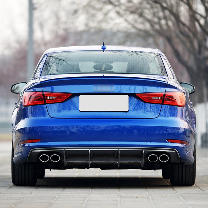 Car Craft Compatible With Audi A3 S3 8v 2013-2015 Rear Bumper Lip Skirt Splitter Diffuser CC-7131 - CAR CRAFT INDIA