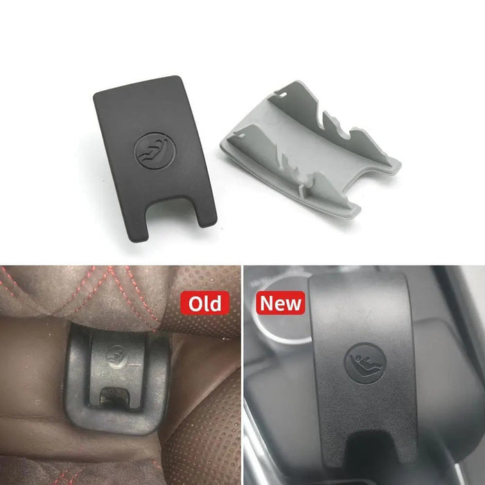 Car Craft Compatible With Audi A4 2008-2016 A6 2013-2018 Child Seat Belt Lock Cover Isofix Cover Gray CC-8928 - CAR CRAFT INDIA