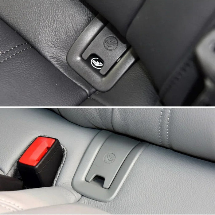 Car Craft Compatible With Audi A4 2008-2016 A6 2013-2018 Child Seat Belt Lock Cover Isofix Cover Gray CC-8928 - CAR CRAFT INDIA