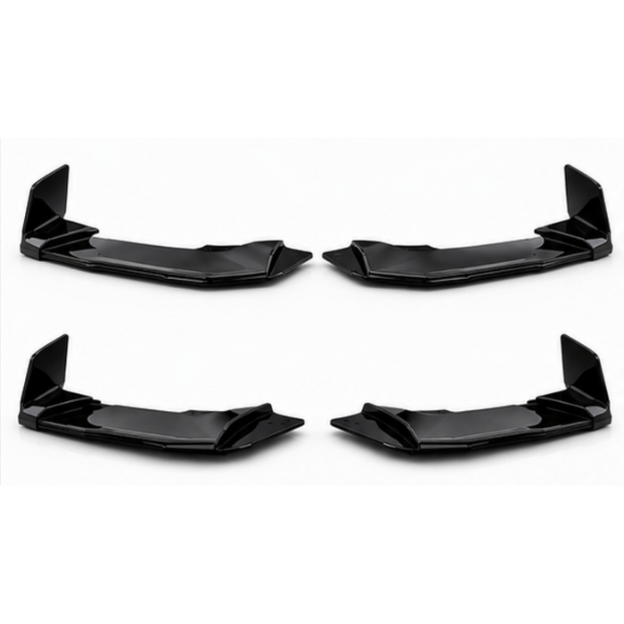 Car Craft Compatible With Audi A4 B9 2017-2020 Rs4 Front Bumper Lip Splitter Skirt Trim A4-023 024 GC CC-11117