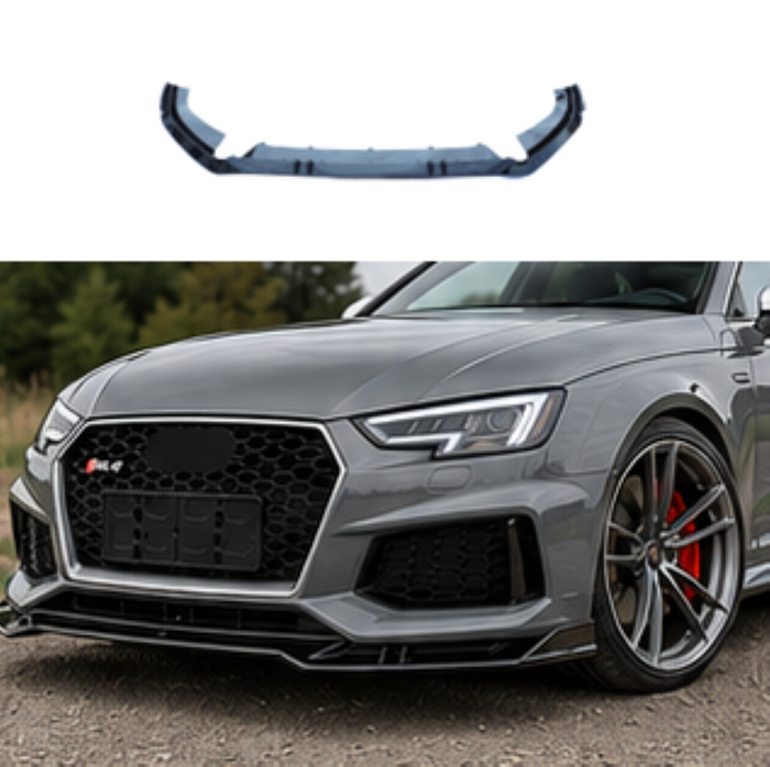 Car Craft Compatible With Audi A4 B9 2017-2020 Rs4 Front Bumper Lip Splitter Skirt Trim A4-021 022 Gc CC-11116