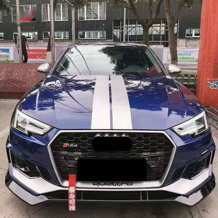 Car Craft Compatible With Audi A4 B9 2017-2020 Rs4 Front Bumper Lip Splitter Skirt Trim A4-023 024 GC CC-11117