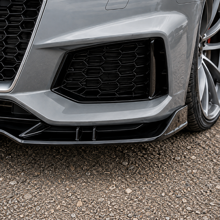 Car Craft Compatible With Audi A4 B9 2017-2020 Rs4 Front Bumper Lip Splitter Skirt Trim A4-021 022 Gc CC-11116