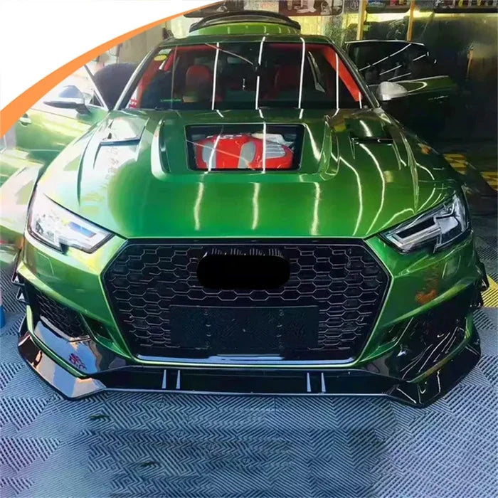 Car Craft Compatible With Audi A4 B9 2017-2020 Rs4 Front Bumper Lip Splitter Skirt Trim A4-021 022 Gc CC-11116