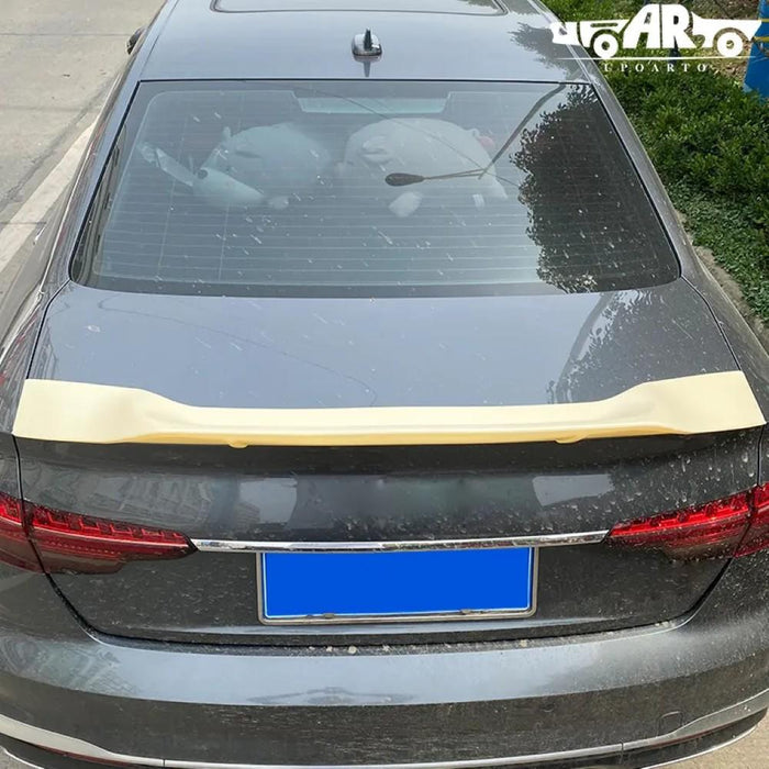 Car Craft Compatible with Audi A4 B9 2017-2022 Trunk Spoiler  R Glossy Black AR-ADI-038 - CAR CRAFT INDIA