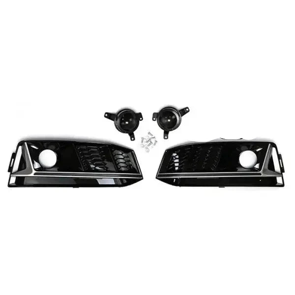 Car Craft Compatible With Audi A4l B9 S4 Fog Lamp Grill