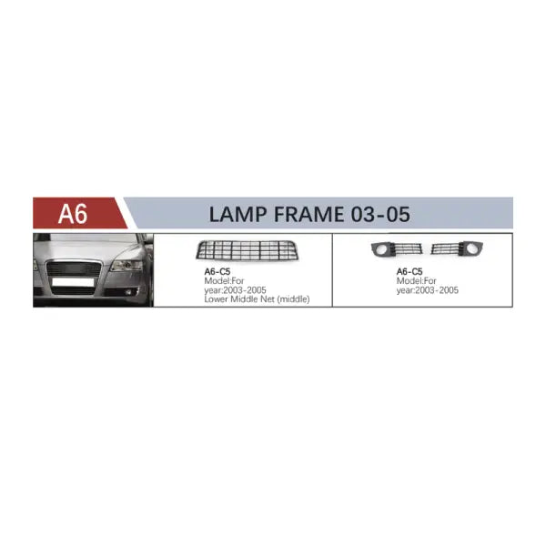 Car Craft Compatible With Audi A6 2003 - 2005 Fog Lamp