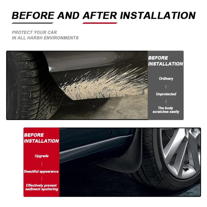 Car Craft Compatible With Audi Q3 2019+ Car Tyre Mudflaps Mud Flap Mud Guard Fender Splash Guard Au2005 CC-7397 - CAR CRAFT INDIA