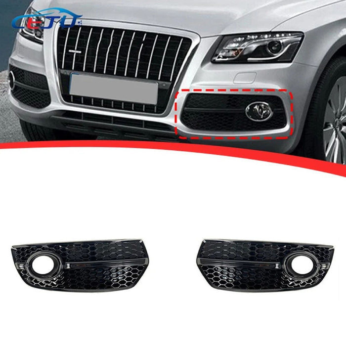 Car Craft Compatible With Audi Q5 2008-2012 Upgraded Front Bumper Fog Lamp Light Grill Cover Q5-021 Gc CC-11162