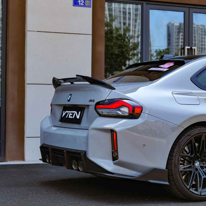 Car Craft Compatible With Bmw 2 Series G87 M2 2022-2026 Rear Wing Lip Roof Spoiler Trim Vten V Ten Style CC-10903