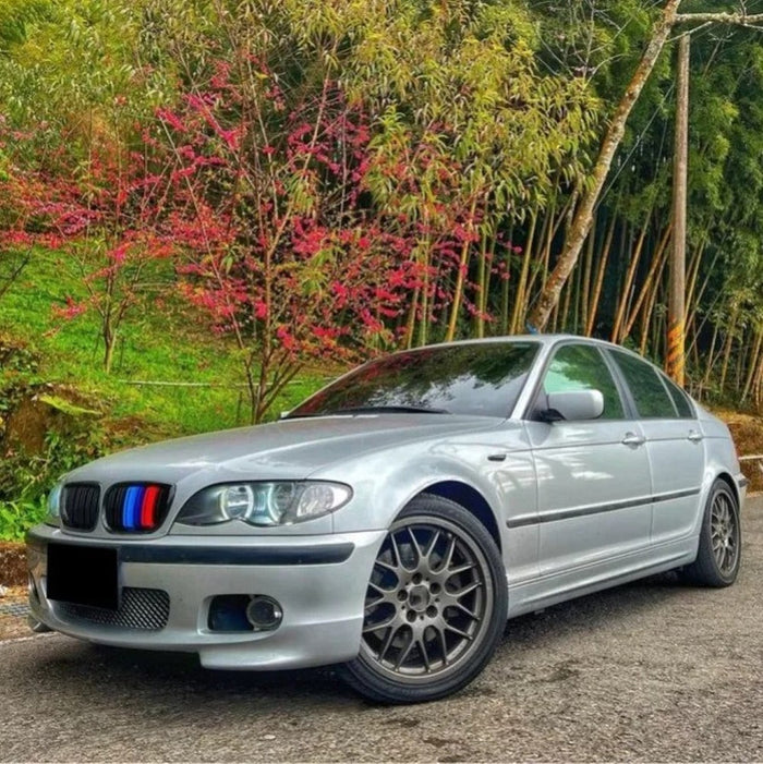 Car Craft Compatible With Bmw 3 Series E46 1998-2004 Upgrade Front Bumper Show Grill Tri Colour 2 Door - CAR CRAFT INDIA
