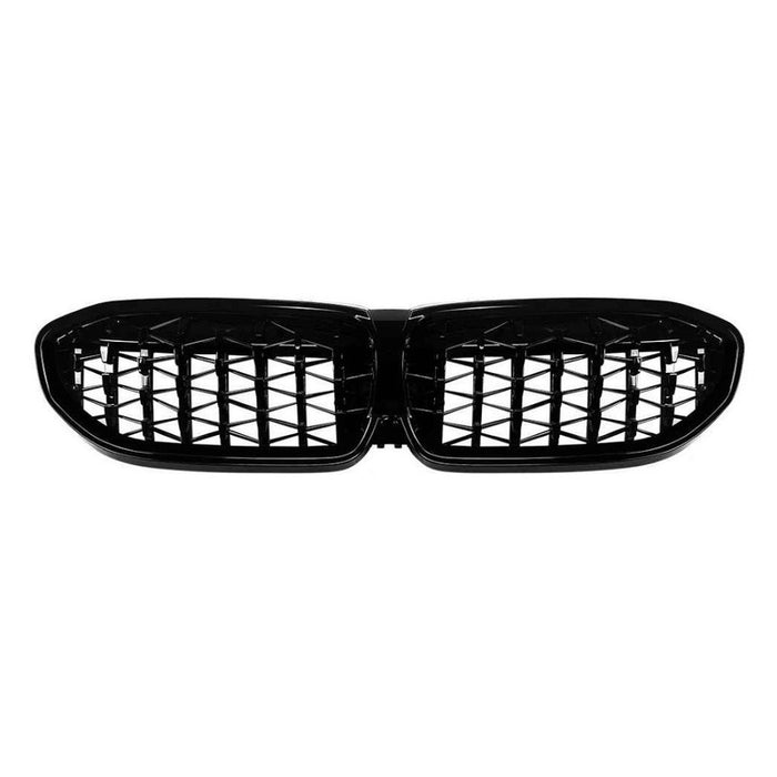 Car Craft Compatible With Bmw 3 Series G20 G21 Pre-facelift 2019-2022 Front Bumper Show Gril Diamond Black ZST-1257 DB CC-11093