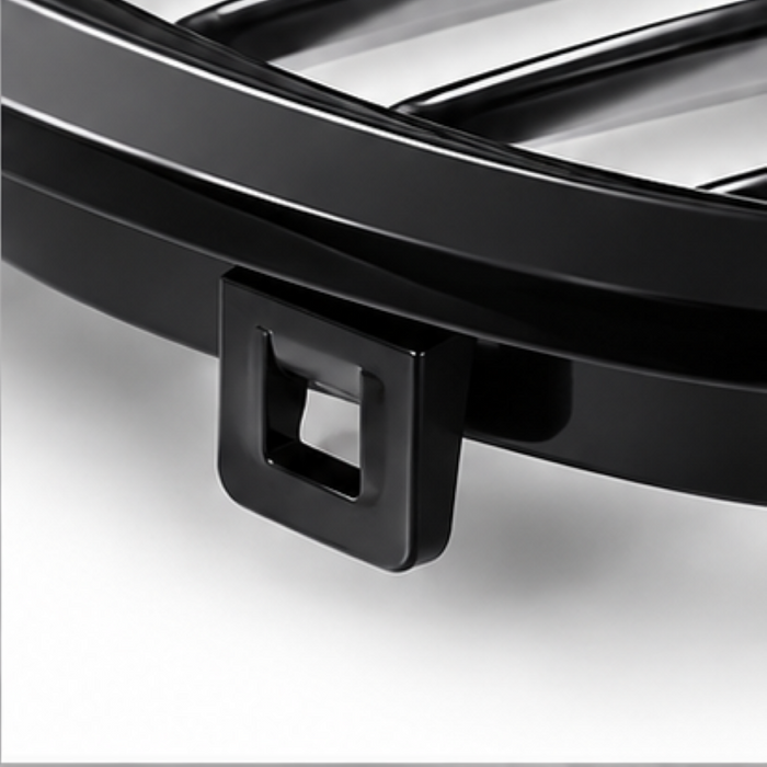 Car Craft Compatible With Bmw 5 Series E60 2004-2009 Front Bumper Show Grill Tri Color Single CC-3088