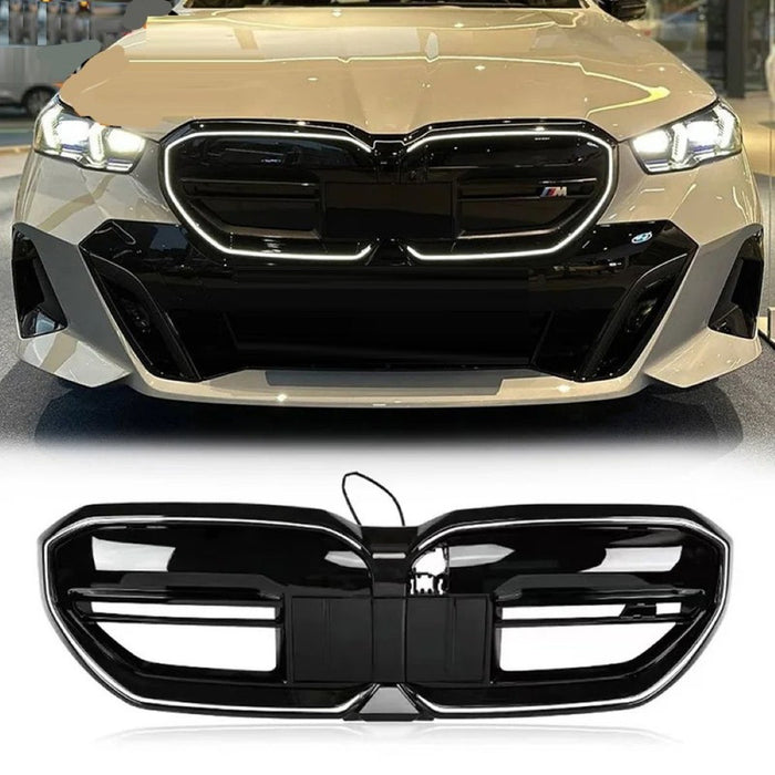 Car Craft Compatible With Bmw 5 Series G60 2024+ Front Bumper Show Illuminated Led Glow Grill - CAR CRAFT INDIA